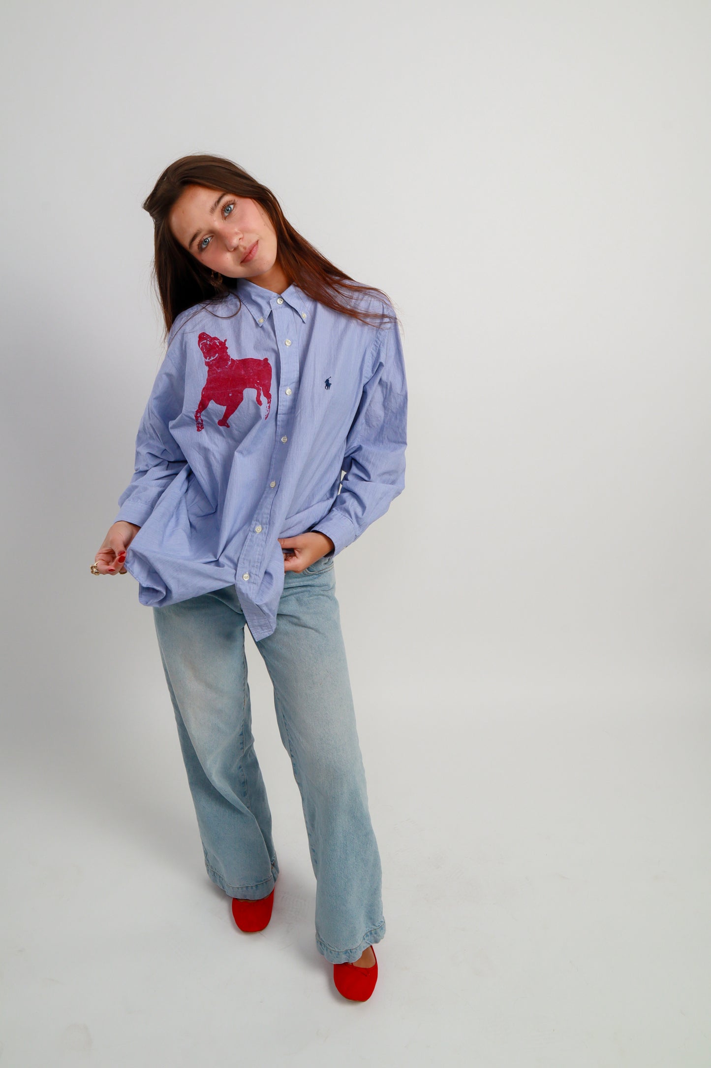 dog button down *Ralph Lauren