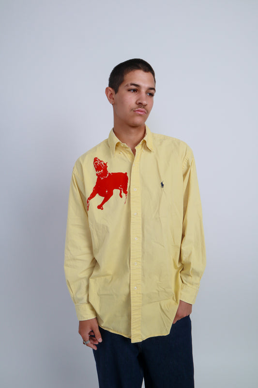 dog button down *Ralph Lauren