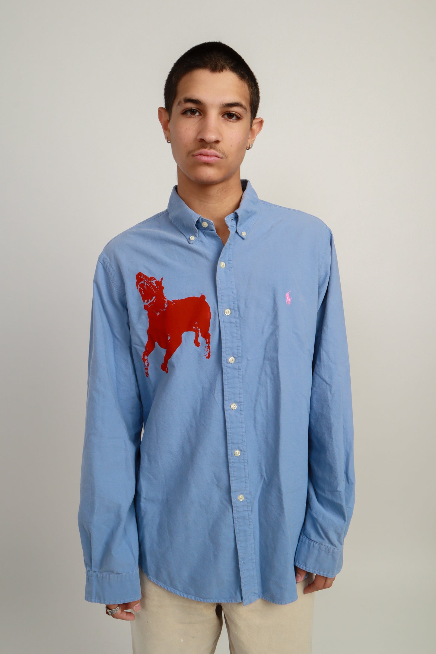 dog button down *Ralph Lauren