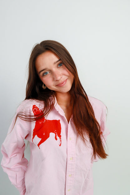 dog button down *Ralph Lauren